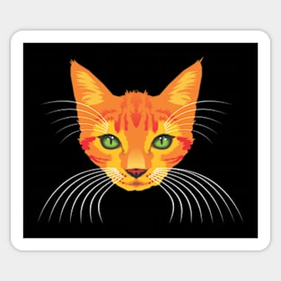 orange cat Sticker